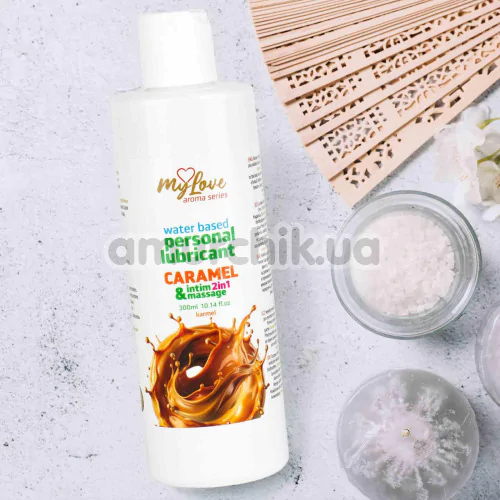 Масажний лубрикант MyLove Aroma Series Personal Lubricant 2in1 Caramel - карамель, 300 мл