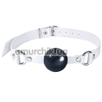 Кляп Feral Feelings Silicon Ball Gag, чорно-білий - Фото №1