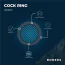 Ерекційне кільце для члена Boners Ergo Cock Ring, синє - Фото №6