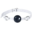 Кляп Feral Feelings Silicon Ball Gag, чорно-білий - Фото №1