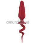 Анальная пробка Shove Up Silicone Butt Plug 4, красная - Фото №1