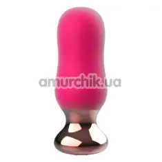 Анальная пробка с вибрацией Buttocks The Exquisite, розовая - Фото №1