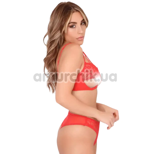 Трусики Daring Intimates Lauren Crotchless Hiphugger, красные