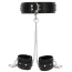 Ошейник с фиксаторами для рук Taboom Heavy Collar and Wrist Cuffs, черный - Фото №1