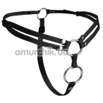 Трусики для страпона Strap U Unity Double Penetration Strap On, черные - Фото №1