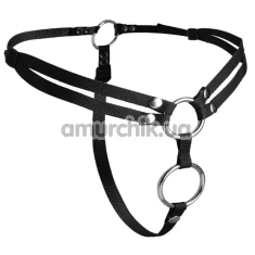 Трусики для страпона Strap U Unity Double Penetration Strap On, чорні - Фото №1