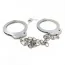 Фіксатори для ніг Loveshop Ankle Cuffs Metal 810333, срібні