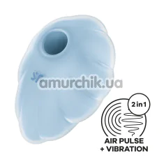 Симулятор орального сексу для жінок з вібрацією Satisfyer Cloud Dancer, блакитний - Фото №1