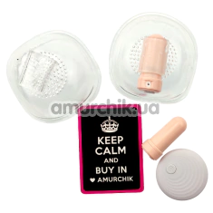 Вибростимуляторы для груди Breast Vibrator PL-NV-005XA1, прозрачные - Фото №1