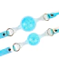 Кляп Liebe Seele Crystal Ball Gag Large, блакитний - Фото №4