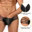Трусы-стринги мужские Star Night Zipper String Mens Strap Thong, черные - Фото №14