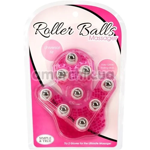 Універсальний масажер Simple & True Roller Balls Massager, рожевий