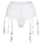 Комплект Star Night Crotchet Garter Belt, білий: пояс для панчіх + трусики-стрінги - Фото №3