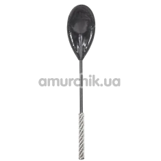 Стек DS Fetish Paddle Oval With Rhinestones, черный - Фото №1