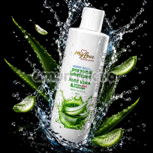 Массажный лубрикант MyLove Aroma Series Personal Lubricant 2in1 Aloe Vera - алоэ вера, 300 мл