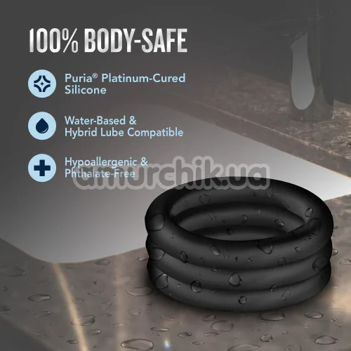 Набір ерекційних кілець Performance VS2, чорний