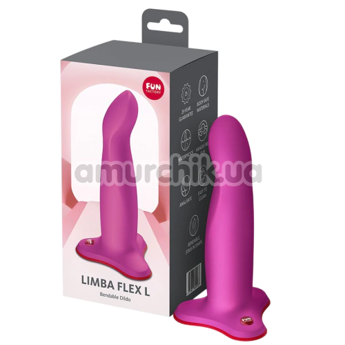 Фаллоимитатор Fun Factory Limba Flex L, розовый