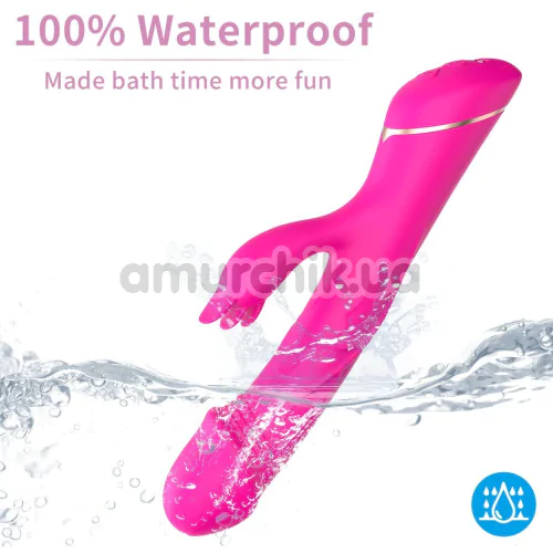 Вібратор Boss Series Rabbit Vibrator Rubberco, рожевий