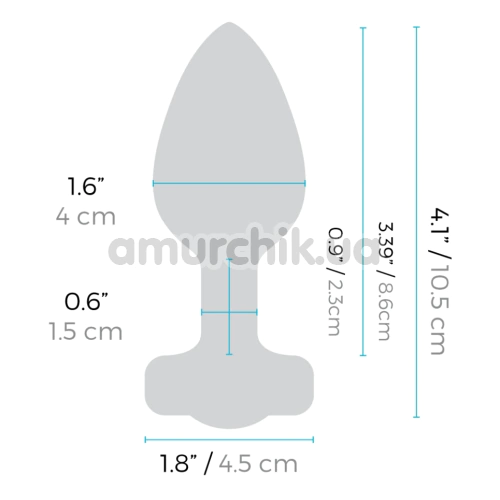 Анальная пробка с вибрацией B-Vibe Vibrating Jewel Plug M/L, зеленая