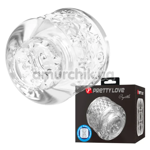Мастурбатор Pretty Love Crystle, прозорий