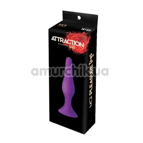 Анальная пробка Mai Attraction Pleasure Toys №35, фиолетовая