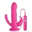 Вибратор Purrfect Silicone 3 ways Vibrator 6.5 inch, розовый - Фото №1