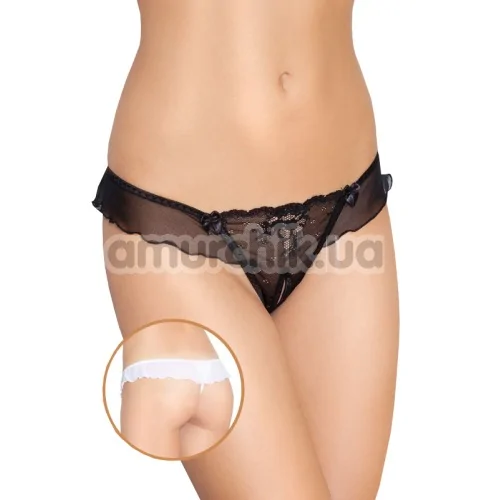 Трусики-стринги женские G-String черные (модель 2384)