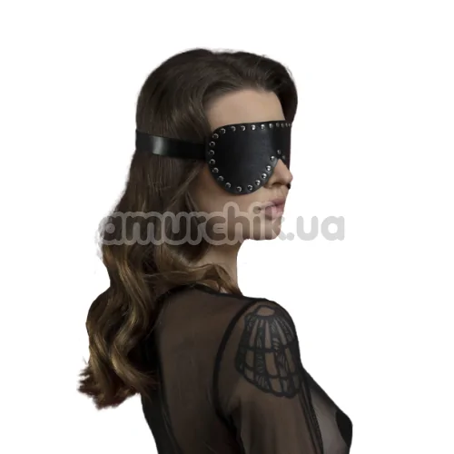 Маска на глаза с заклёпками Feral Feelings Blindfold Mask, чёрная 