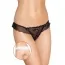 Трусики-стринги женские G-String черные (модель 2384)