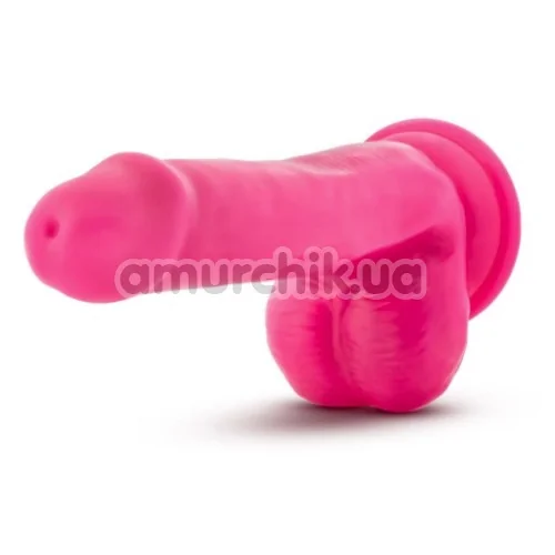 Фаллоимитатор Neo Elite Silicone Dual Density Cock with Balls 6, розовый