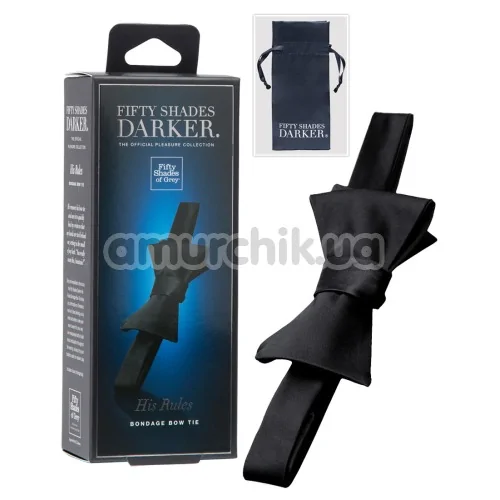 Галстук Fifty Shades Darker His Rules, черный