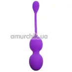Вагинальные шарики с вибрацией Boss Series Vibrating Kegel Balls 75-00014, фиолетовые - Фото №1