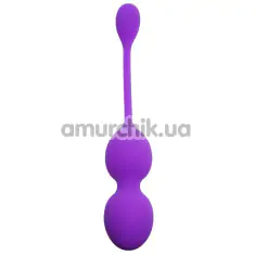 Вагинальные шарики с вибрацией Boss Series Vibrating Kegel Balls 75-00014, фиолетовые - Фото №1