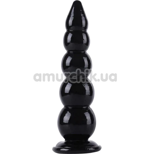 Анальна пробка Hidden Desire Extreme Buttplug Balls XXXL, чорна - Фото №1