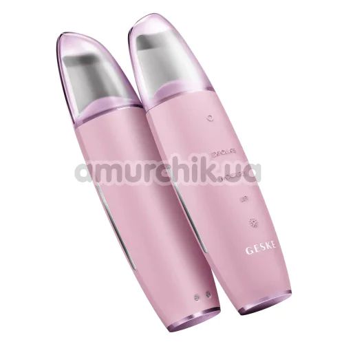 Мікрострумовий скрабер для шкіри обличчя Geske MicroCurrent Skin Scrubber & Blackhead Remover 9 in 1, світло-рожевий