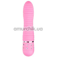 Вибратор Easy Toys Love Diamond Vibrator ребристый, розовый - Фото №1