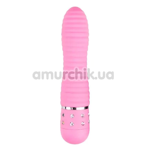 Вібратор Easy Toys Love Diamond Vibrator ребристий, рожевий - Фото №1