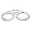 Наручники Hi-Basic Luv Punish Cuffs, серебряные - Фото №1