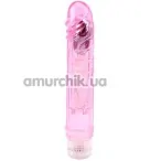 Вибратор Crystal Jelly Glitters Boy, розовый - Фото №1