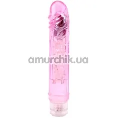 Вибратор Crystal Jelly Glitters Boy, розовый - Фото №1