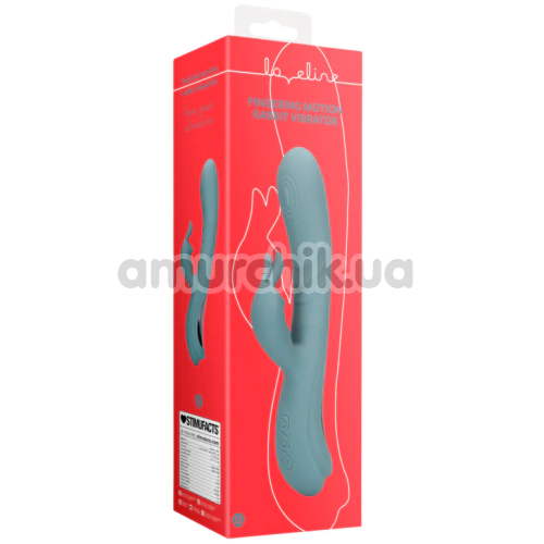 Вібратор Loveline Fingering Motion Rabbit Vibrator, сірий