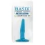 Анальна пробка Basix Rubber Works Mini Butt Plug, блакитна - Фото №3