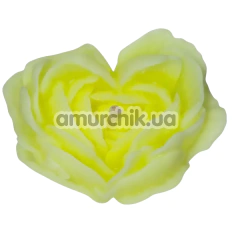 Свеча в виде розы GlowKink М - светится в темноте, салатовая - Фото №1