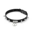 Нашийник DS Fetish Heart Lock Collar, чорний - Фото №2