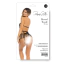 Комплект Rassel Tassle 3-Piece Set, черный: бюстгальтер + трусики-стринги + пояс для чулок - Фото №4