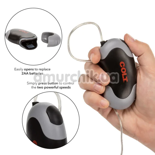 Віброяйце Colt Xtreme Turbo Bullet, срібне