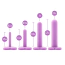 Набор фаллоимитаторов Wellness 4-piece Dilator Kit, фиолетовый - Фото №3
