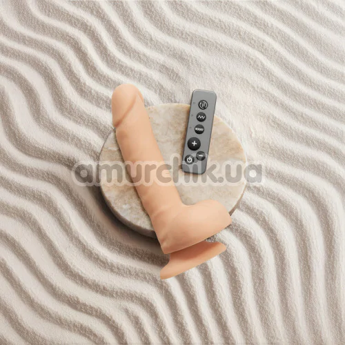 Вибратор с ротацией Strap-On-Me Rotating & Vibrating Realistic Dildo L, телесный