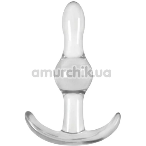 Анальна пробка Jelly Rancher Wave T-plug, прозора - Фото №1