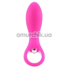 Анальная пробка с вибрацией Posh Silicone “O” Probe, розовая - Фото №1